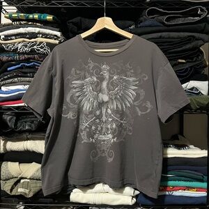 Eagle Emblem Charcoal Men's Tee